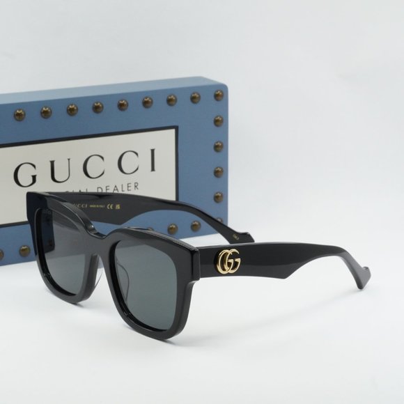💯 NEW GUCCI GG0998S 001 BLACK/GREY SUNGLASSES - Picture 5 of 9